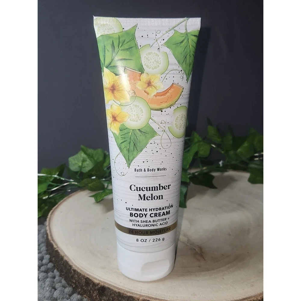 New Bath & Body Works Cucumber Melon Ultimate Hydration Body Cream 8 oz